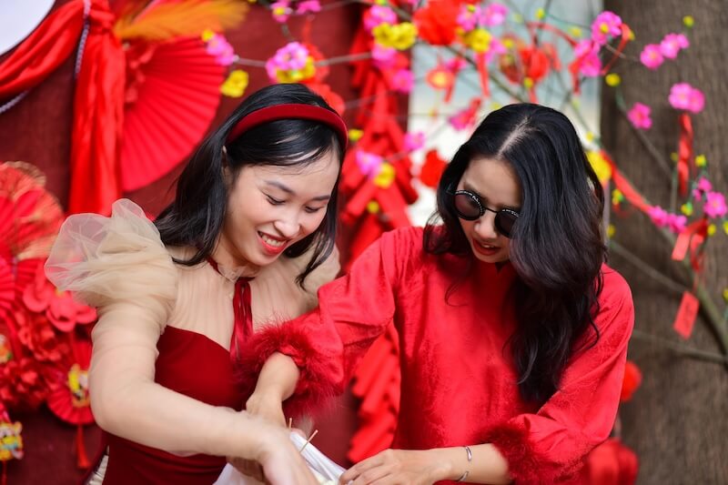 CNY red packaging perfume