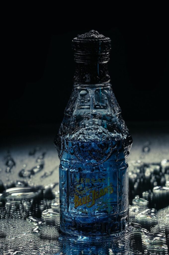 custom perfume metal label branding premium texture