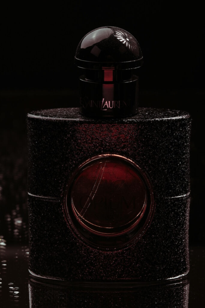 custom perfume metal label branding premium texture